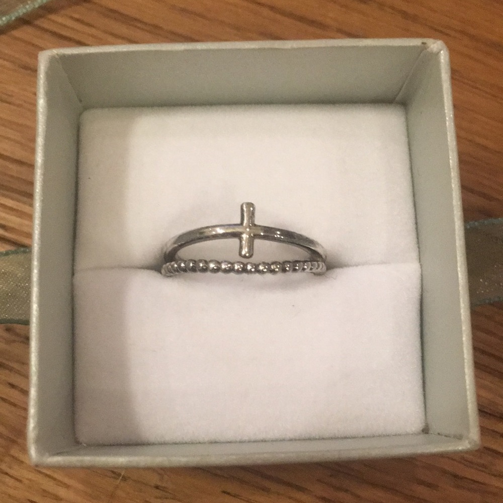 Sterling Silver Cross Ring